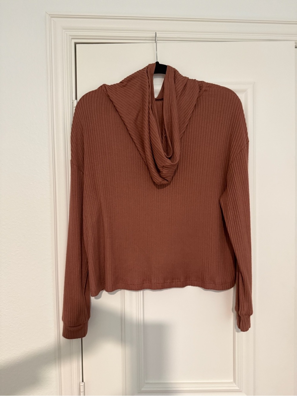 Colsie Ribbed Utility Jacket in Rust Brown - Picture 2 of 2